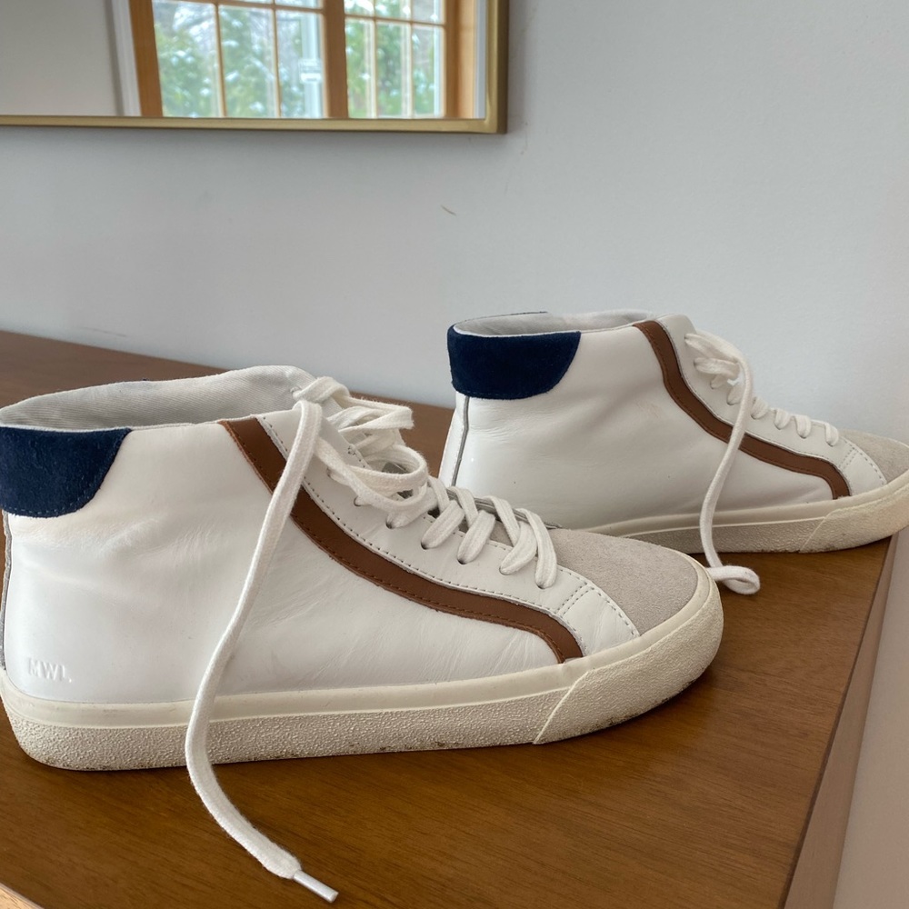 Madewell Sidewalk High Top Sneakers
